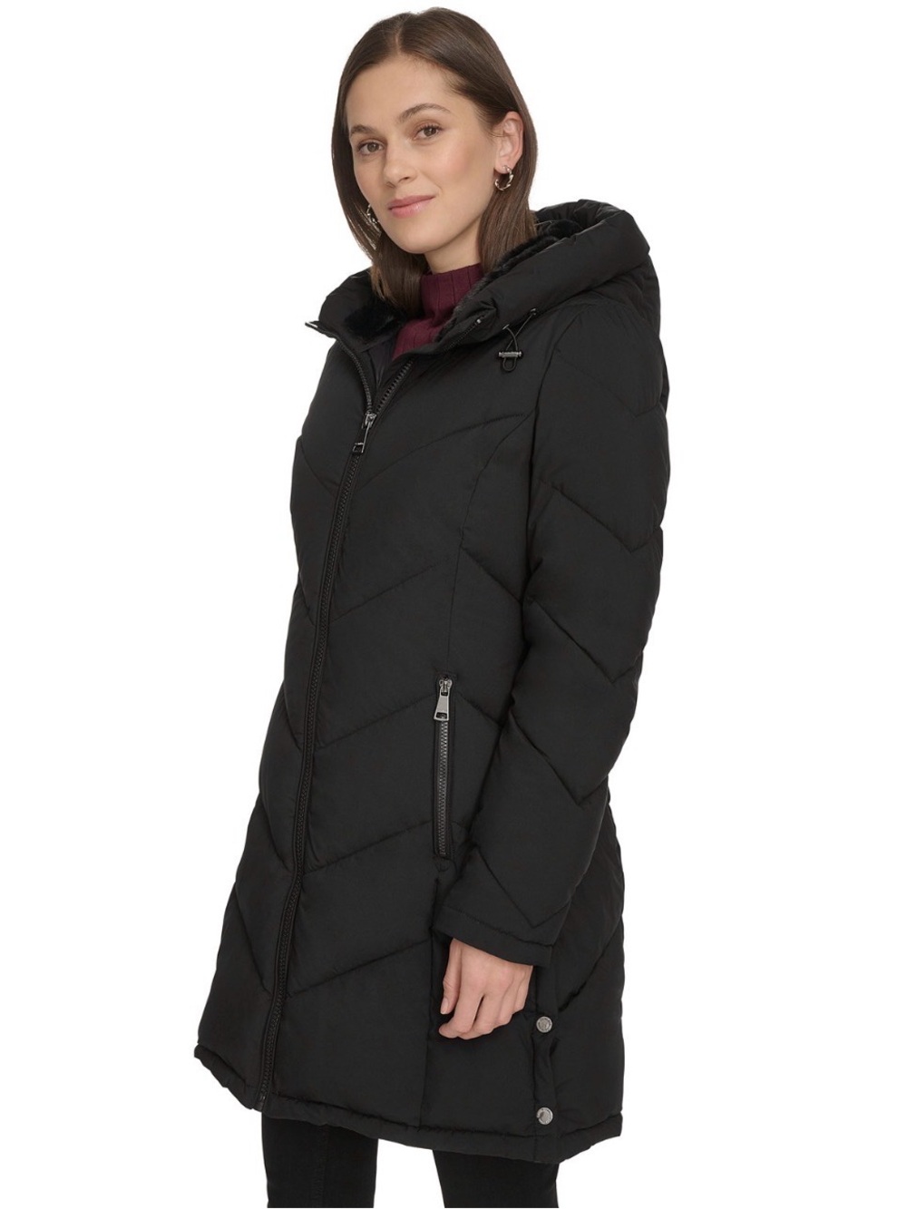 Calvin Klein Women's Hooded Puffer Coat size L